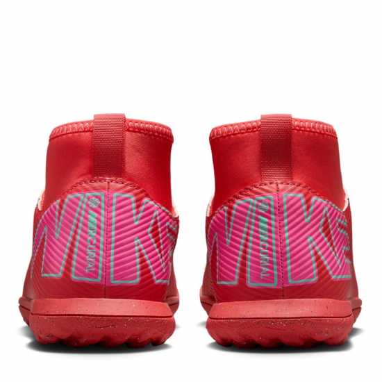 Детски футболни бутонки Nike Mercurial Superfly 10 Club Juniors Astro Turf Football Boots Червено/Зелено Nike Mercurial Superfly 10 Club Juniors Astro Turf Football Boots Червено/Зелено Детски футболни бутонки