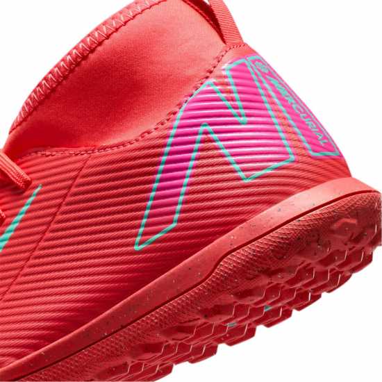 Детски футболни бутонки Nike Mercurial Superfly 10 Club Juniors Astro Turf Football Boots Червено/Зелено Nike Mercurial Superfly 10 Club Juniors Astro Turf Football Boots Червено/Зелено Детски футболни бутонки