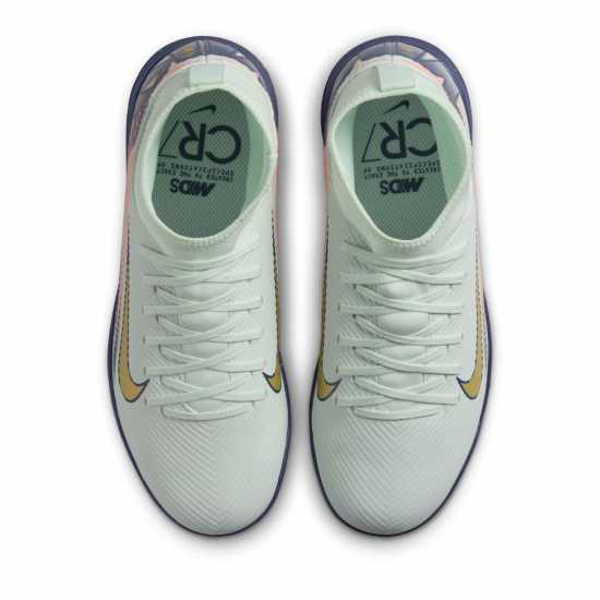 Nike Mercurial Superfly 10 Club Juniors Astro Turf Football Boots Зелено/Бяло Детски футболни бутонки