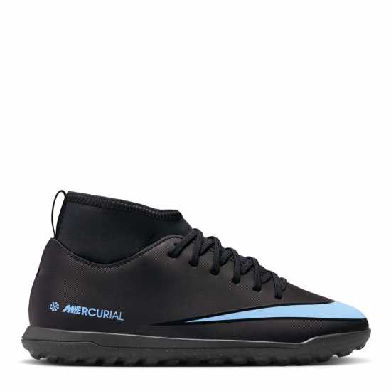 Nike Mercurial Superfly 10 Club Juniors Astro Turf Football Boots Black/Black Детски футболни бутонки