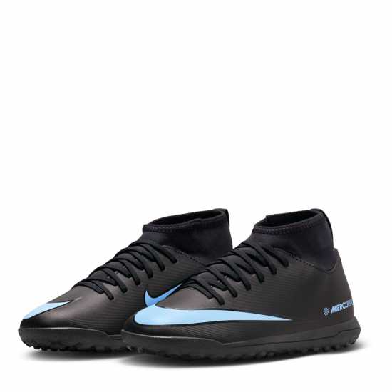Nike Mercurial Superfly 10 Club Juniors Astro Turf Football Boots Black/Black Детски футболни бутонки