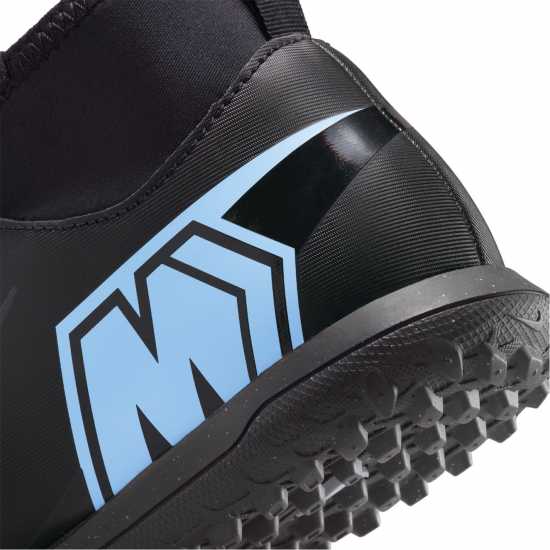 Nike Mercurial Superfly 10 Club Juniors Astro Turf Football Boots Black/Black Детски футболни бутонки