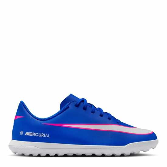 Nike Mercurial Vapor 16 Club Juniors Astro Turf Football Boots Blue/Wht/Pink 