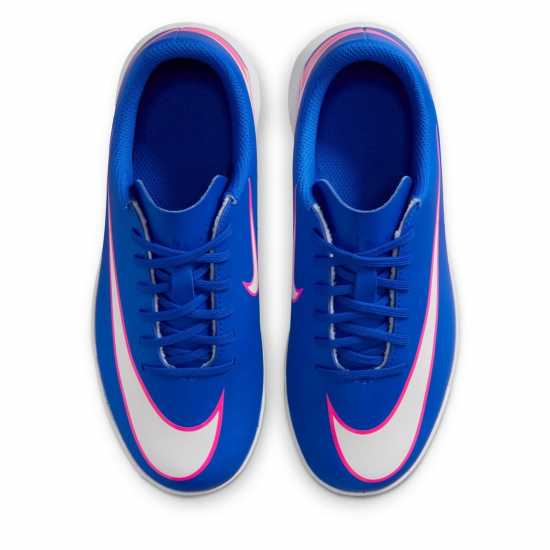Nike Mercurial Vapor 16 Club Juniors Astro Turf Football Boots Blue/Wht/Pink 
