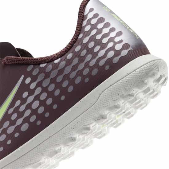 Nike Mercurial Vapor 16 Club Juniors Astro Turf Football Boots Plum/Silver 