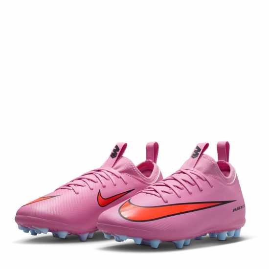 Nike Zoom Mercurial Vapor 16 Academy Juniors Artificial Ground Football Boots Розово/Черно 
