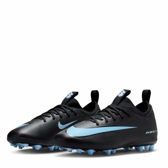 Nike Zoom Mercurial Vapor 16 Academy Juniors Artificial Ground Football Boots Черно/Синьо 