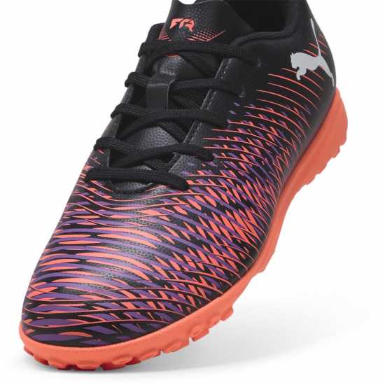 Puma Детски Футболни Бутонки Future 8 Play Astro Turf Football Boots Juniors Черно/Лилаво Детски футболни бутонки