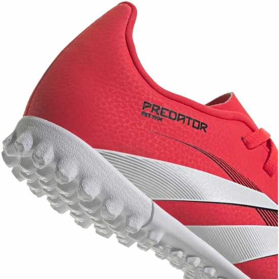 Детски футболни бутонки Adidas Predator Club Junior Astro Turf Football Boots Червено/Бяло Adidas Predator Club Junior Astro Turf Football Boots Червено/Бяло Детски футболни бутонки