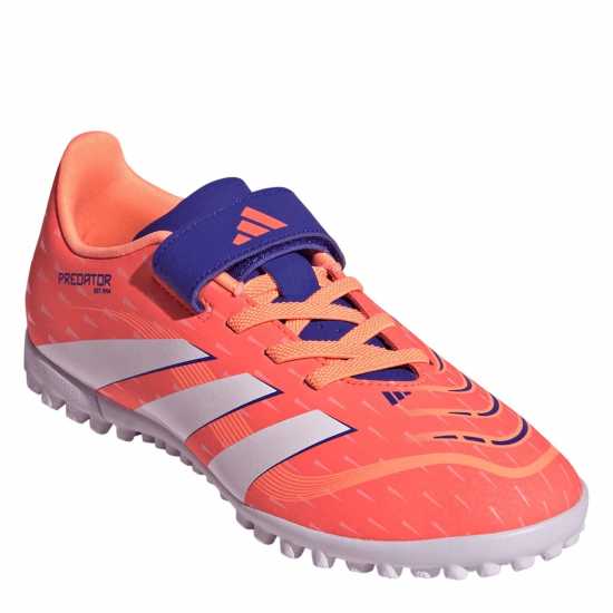 Adidas Predator Club Junior Astro Turf Football Boots Оранжево/Бяло Adidas Predator Club Junior Astro Turf Football Boots Оранжево/Бяло