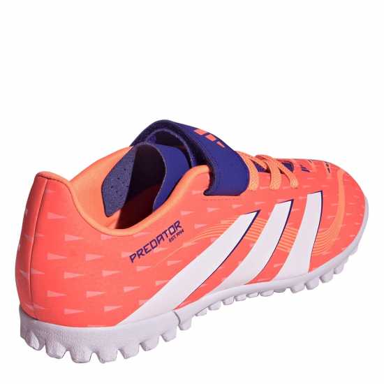 Adidas Predator Club Junior Astro Turf Football Boots Оранжево/Бяло Adidas Predator Club Junior Astro Turf Football Boots Оранжево/Бяло