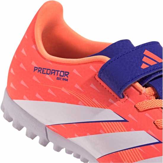 Adidas Predator Club Junior Astro Turf Football Boots Оранжево/Бяло Adidas Predator Club Junior Astro Turf Football Boots Оранжево/Бяло