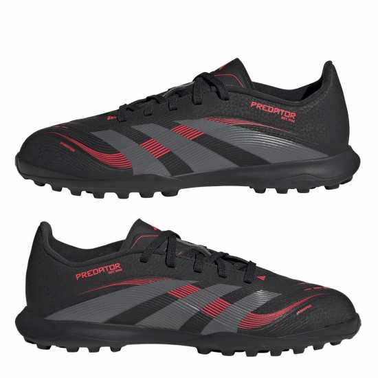 Adidas Predator League Juniors Astro Turf Football Boots Черно/Сиво Детски футболни бутонки