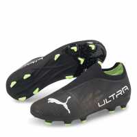 Puma Ultra .3 Laceless Junior Fg Football Boots Black/Fizzy Футболни стоножки