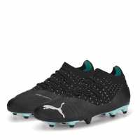Puma Future 3.1 Junior Fg Football Boots Black/Aqua Детски футболни бутонки