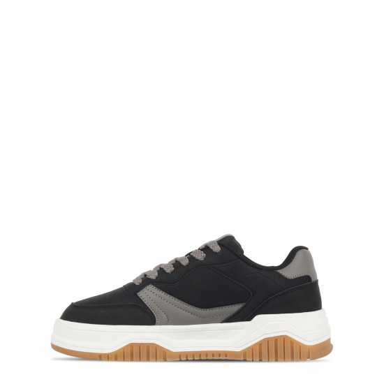 Fabric Маратонки Kids' Court Trainers Черно/Бяло Fabric Маратонки Kids' Court Trainers Черно/Бяло