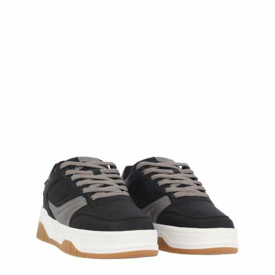 Fabric Маратонки Kids' Court Trainers Черно/Бяло Fabric Маратонки Kids' Court Trainers Черно/Бяло