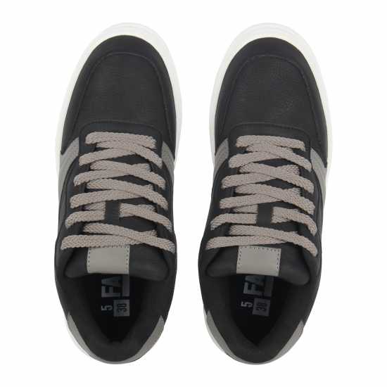 Fabric Маратонки Kids' Court Trainers Черно/Бяло Fabric Маратонки Kids' Court Trainers Черно/Бяло