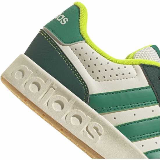 Adidas Breakbase Shoes Kids Бяло/Зелено 