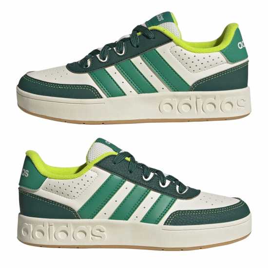 Adidas Breakbase Shoes Kids Бяло/Зелено 
