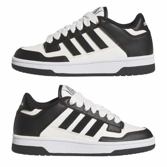 Adidas Юношески Обувки Rapid Court Low Shoes Juniors Бяло/Черно 