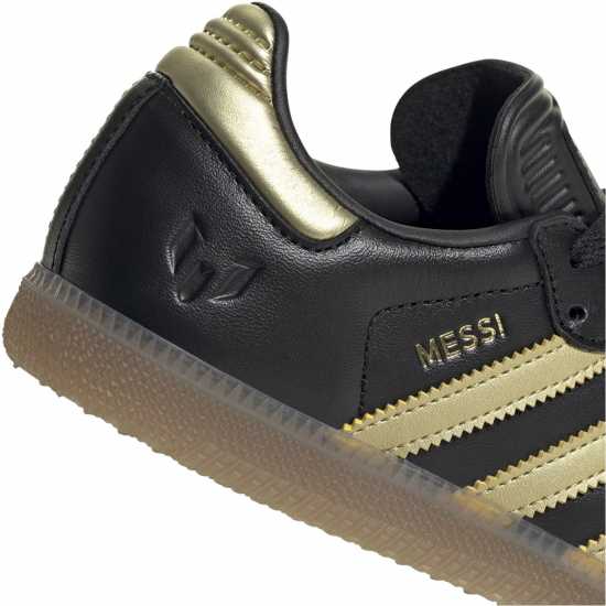 Adidas Мъжки Маратонки Messi Samba Trainers Juniors Черно/Златно/Гума Adidas Мъжки Маратонки Messi Samba Trainers Juniors Черно/Златно/Гума