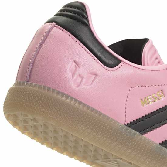 Adidas Мъжки Маратонки Messi Samba Trainers Juniors Розово/Черно/Гума 