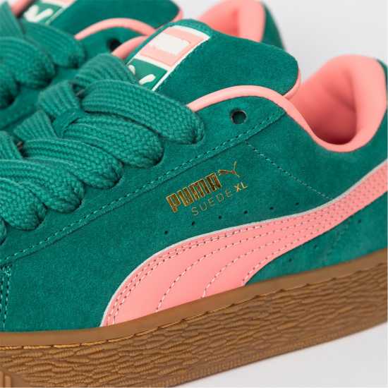 Puma Suede Xl Jr Low-Top Trainers Boys Зелено/Розово 