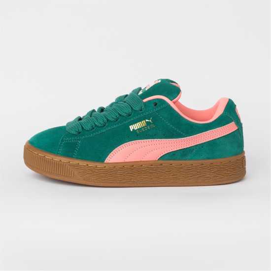 Puma Suede Xl Jr Low-Top Trainers Boys Зелено/Розово 