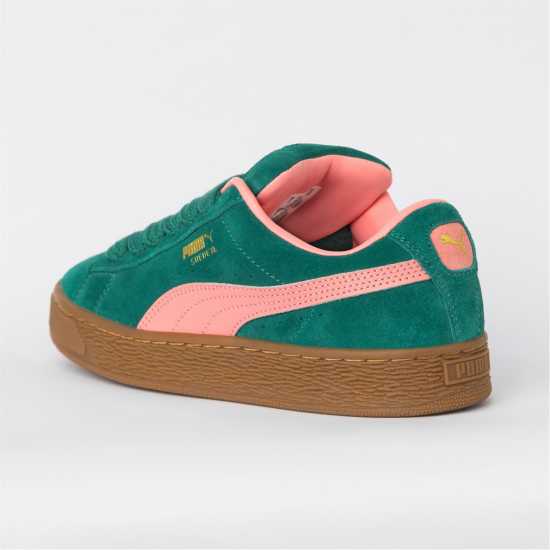 Puma Suede Xl Jr Low-Top Trainers Boys Зелено/Розово 
