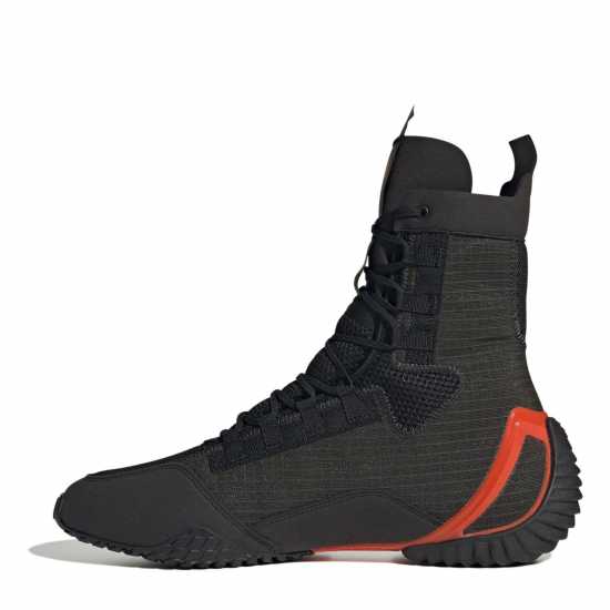 Adidas Speedex Mid Cut Boxing Boots Kids Въглерод Бокс обувки