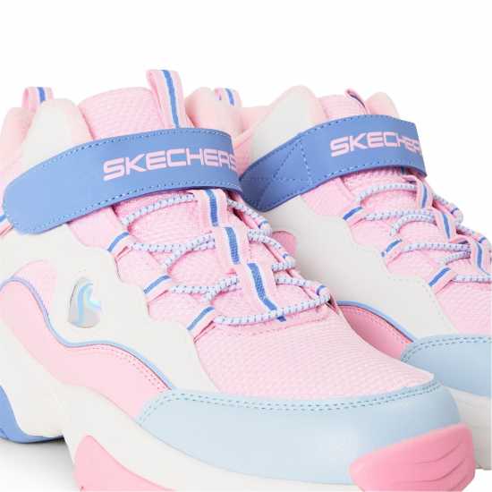 Skechers Unisex Kids' High-Top Trainers Pink/Lavender 