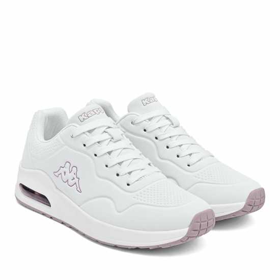 Kappa Bolla Junior Air Bubble Trainers Бяло/Розово 
