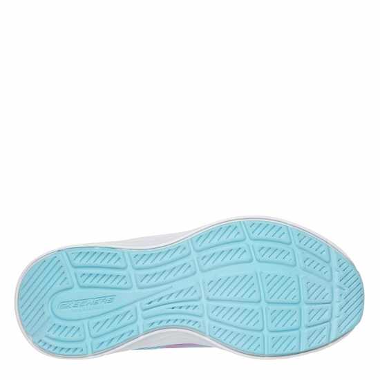 Skechers Bungee And Strap Glitter Mesh Sneak Slip On Runners Unisex Kids  