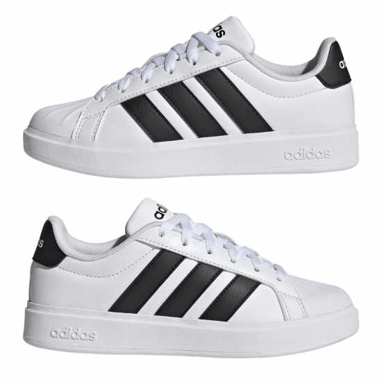 Adidas Streetalk Trainers Juniors White/Black 