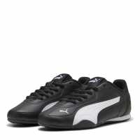 Puma Catch Trainers Junior Черно/Бяло 