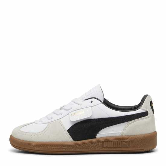 Puma Palermo Leather Jr Low-Top Trainers Boys Бяло/Гума 