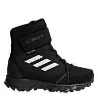 Adidas Terrex Snow Cf Cp Cw Shoes Kids Core Black / Chalk White / Gre Детски туристически обувки