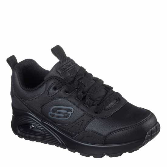 Skechers Маратонки Monochromatic Lace Up Sneaker W Ove Court Trainers Boys Черно Skechers Маратонки Monochromatic Lace Up Sneaker W Ove Court Trainers Boys Черно