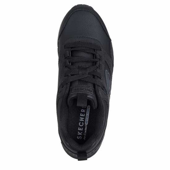 Skechers Маратонки Monochromatic Lace Up Sneaker W Ove Court Trainers Boys Черно Skechers Маратонки Monochromatic Lace Up Sneaker W Ove Court Trainers Boys Черно