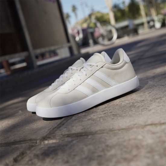 Adidas Юношески Обувки Vl Court 3.0 Shoes Junior Boys алуминий/бял Adidas Юношески Обувки Vl Court 3.0 Shoes Junior Boys алуминий/бял