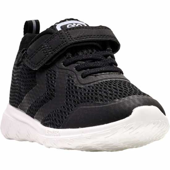 Hummel Actus Tex Trainers Junior Black/White 