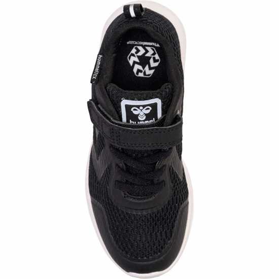 Hummel Actus Tex Trainers Junior Black/White 