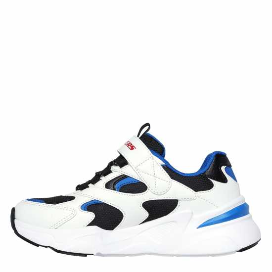 Skechers Bobsbamina Jn99 Wht/Blk/Blu Skechers Bobsbamina Jn99 Wht/Blk/Blu