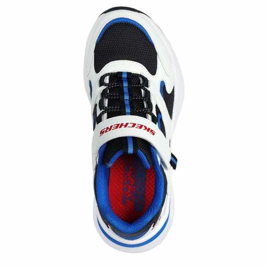 Skechers Bobsbamina Jn99 Wht/Blk/Blu Skechers Bobsbamina Jn99 Wht/Blk/Blu