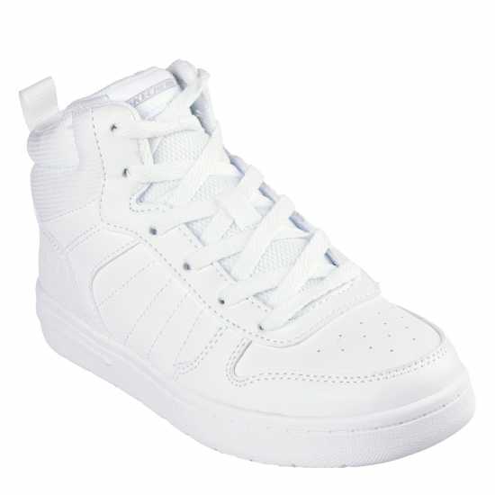 Skechers Unisex Kids' High-Top Trainers White 