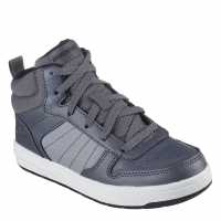 Skechers Unisex Kids' High-Top Trainers Grey 