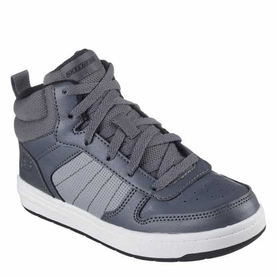 Skechers Unisex Kids' High-Top Trainers Grey 
