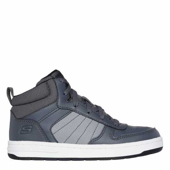 Skechers Unisex Kids' High-Top Trainers Grey 