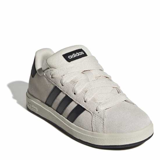 Adidas Grand Court 00S Trainers Juniors WonWht/Black Детски маратонки
